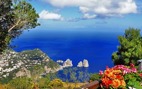 Picturesque island of Capri, Italy
