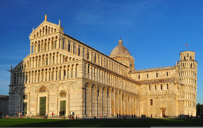Temple at the Tower of Pisa, Pisa. Italy