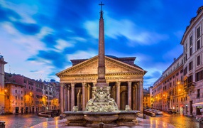 The Pantheon is the temple of all the gods, Rome. Italy