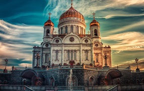 Кафедральный собор храм Христа Спасителя, Москва. Россия 