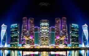 Ночная Москва, Россия 