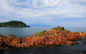 Охотское море природа Сахалина, Россия 