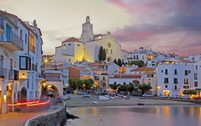 View of the city of Cadaques, Costa Brava. Spain