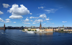 View of the city of Stockholm, Sweden