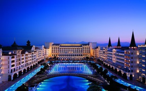 Swimming pool at the hotel Mardan Palace, Turkey