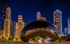 Миллениум парк, Spaceship Earth, Чикаго. США 