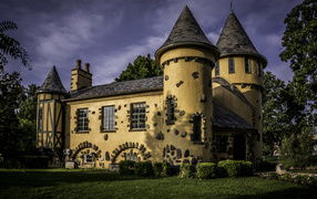 The building of the Curwood Castle Museum, Michigan. USA