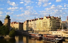 Ancient architecture of the city of Prague. Czech Republic