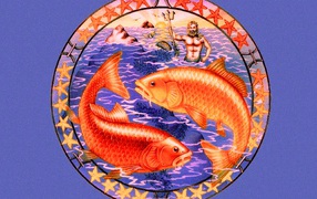 Знак зодиака Рыбы рисунок 