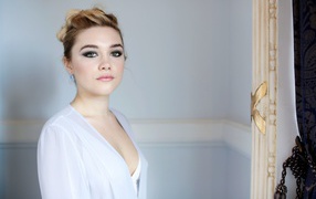 Актриса Флоеанс Паг со стильным макияжем