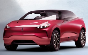 Бордовый электромобиль WEY XEV