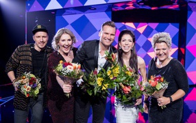 Participants of Eurovision 2017 in Kiev from Estonia Koit Toome and Laura