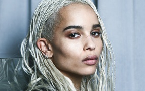 Молодая популярная актриса Зои Кравиц