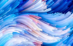 Абстрактные голубые волны