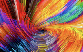 Разноцветная абстрактная воронка