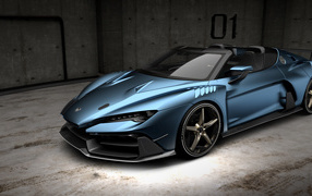 Красивый дорогой автомобиль Italdesign Zerouno 2018