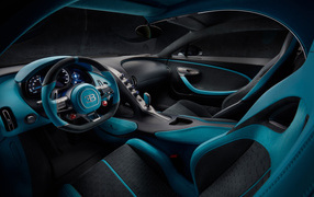 Leather interior car Bugatti Divo, 2019