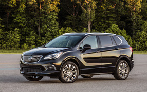 Black crossover Buick Envision, 2019