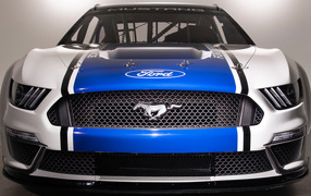 Спортивный автомобиль Ford NASCAR Mustang, 2019 вид спереди