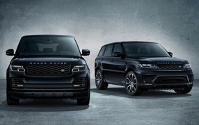 Черный стильный внедорожник Range Rover Sport, 2018