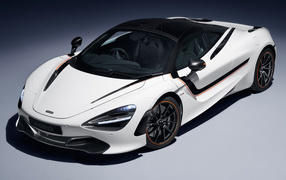 White fast car McLaren 720S