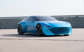 Стильный автомобиль концепт Peugeot Instinct, 2018