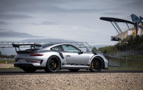 Sports car Porsche 911 GT3 RS, 2018 rear view