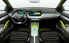 Салон автомобиля Skoda Vision X 2018