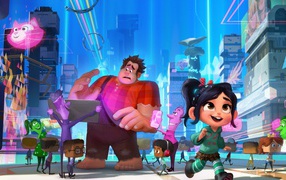 Герои нового мультфильма Ральф ломает интернет. Ральф 2, 2018