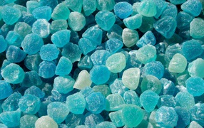 Голубые конфеты желе