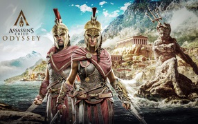 Постер компьютерной игры Assassin's Creed Odyssey, 2018