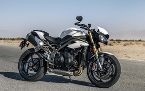 Мотоцикл Triumph Speed Triple S, 2018 на трассе