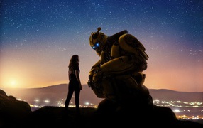 Постер нового фантастического фильма Бамблби (Трансформеры 6), 2018