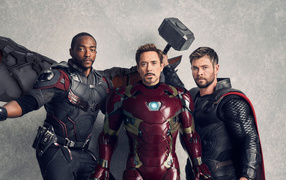 Супергерои фантастического фильма Мстители. Война бесконечности. Часть 1, 2018
