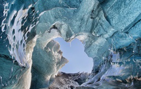 Красивый ледник Ватнайёкюдль, Исландия