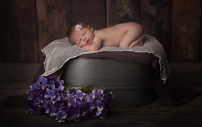 Gentle Sleeping Infant