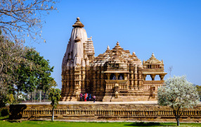 Hindu temple in Khajuraho, India