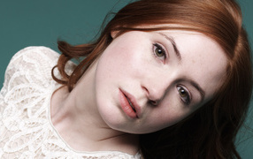 Актриса Карен Гиллан фото крупным планом