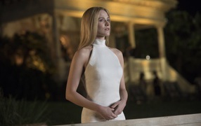 Американская актриса Эван Рэйчел Вуд в белом платье