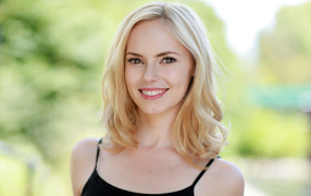 English actress Hannah Tointon with a charming smile