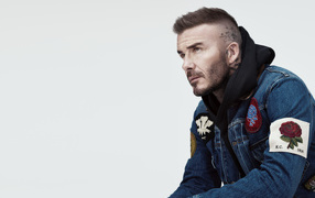 Красивый мужчина, футболист, модель Дэвид Бекхэм