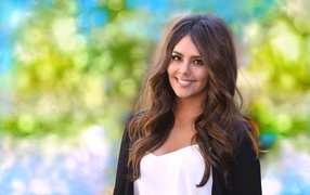 Улыбающаяся девушка актриса Кристина Педроче