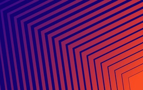 Разные голубые и оранжевые линии 3д графика