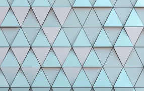 Разноцветные треугольники с черными линиями 3д графика