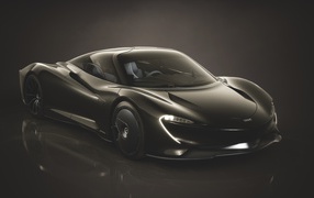 Черный автомобиль  Speedtail Stratosphere 2019 года