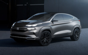 2018 Silver Fiat Fastback SUV at the garage