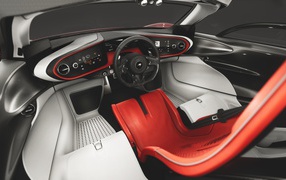 Салон автомобиля McLaren Speedtail 2019 года