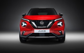 Red 2019 Nissan Juke car front view