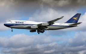 Пассажирский самолет Boeing 747-400 авиакомпании British Airways