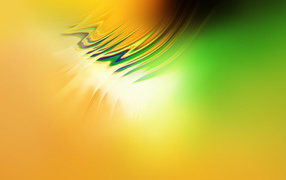Yellow background with blurred waves